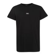 14 Bros Svart Logo Print T-shirt Black, Herr