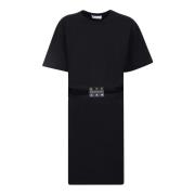 JW Anderson Svart T-shirtklänning med utsmyckning Black, Dam