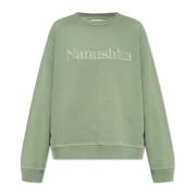 Nanushka ‘Mart’ sweatshirt med logotyp Green, Dam