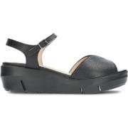 Wonders V-Effekt Läderkil Sandal Black, Dam