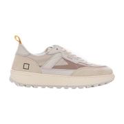 D.a.t.e. High-Top Sneaker med Läderdetaljer Beige, Dam