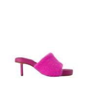 Jacquemus Rosa Polyamid Mules med Slip-On Stängning Pink, Dam