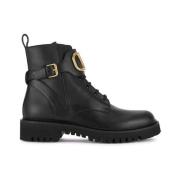 Valentino Garavani VLogo Signature Combat Boots Black, Dam