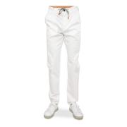 Eleventy Straight Trousers White, Herr