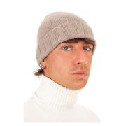 Drumohr I-Tech Dove Grey Cashmere Beanie Gray, Herr