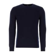 Fedeli Midnight Blue Cashmere Sweater Blue, Herr