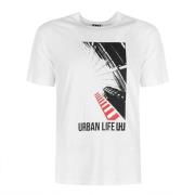 Les Hommes T-Skjorta urban liv lhu White, Dam