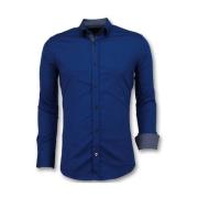 Gentile Bellini Slim Fit Herrtröja för män - Blank Blus Företag - 3041...