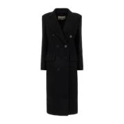 Alexandre Vauthier Single-Breasted Coats Black, Dam