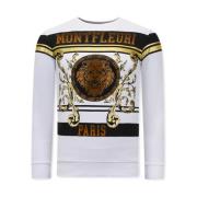 True Rise Maglione Signor Leone Strass - 3767 White, Herr