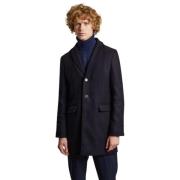 L'Exception Paris Tillverkad i Frankrike Virgin Wool Overcoat Blue, He...