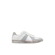 Maison Margiela Lädersneakers White, Herr