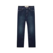 Roy Roger's Mörk Tvätt Hög Midja Slim Fit Jeans Blue, Dam