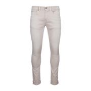 Dondup Klassiska Denim Jeans White, Herr