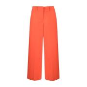 Erika Cavallini Wide Trousers Orange, Dam
