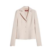 Max Mara Studio Blazerjacka Beige, Dam