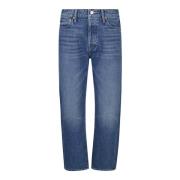 Mother Hit The Ground Running Straight Jeans Blue, Dam