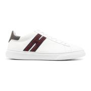 Hogan Vita lädersneakers med mockadetaljer White, Herr