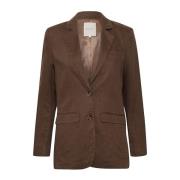 Part Two Elegant och Bekväm Blazer Jacka Brown, Dam