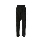 N21 Svarta Slim-Fit Mohair Ullbyxor Black, Herr