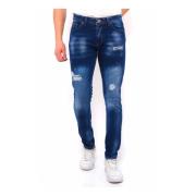 True Rise Blå Slim Fit Jeans - DC Blue, Herr