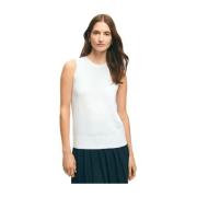 Brooks Brothers Ärmlös topp White, Dam