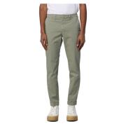 Fay Cropped Trousers Green, Herr