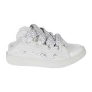 Lanvin Vita Curb Mules Sneakers White, Herr