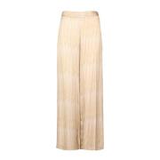 Ottod'Ame Wide Trousers Beige, Dam