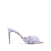 Paris Texas Eleganta Stiletto Mule Hälssandaler Purple, Dam