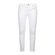 Dondup Slim-fit Jeans för Män - Uppgradera din Denim Stil White, Herr