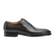 Kiton Handgjorda kalvskinn Oxford skor Black, Herr