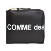 Comme des Garçons Plånbok med Logotyp och Dragkedja Black, Dam