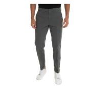 Fay Slim Fit Chino med Rullkant Gray, Herr