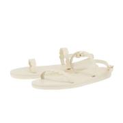 Ancient Greek Sandals Platta sandaler White, Dam