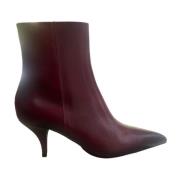 Santoni Eleganta läderstövlar Red, Dam