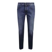 Jacob Cohën Nick Super Slim Jeans med Broderad Logotyp Blue, Herr