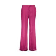 Amélie & Amélie Fuchsia Straight Trousers Pink, Dam