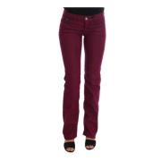 Costume National Röda Stretch Denim Jeans Red, Dam