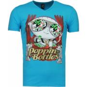 Local Fanatic Poppin Stewie - Man T Shirt - 1498B Blue, Herr