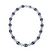 Chantecler Blå Emalj Silverhalsband Blue, Dam