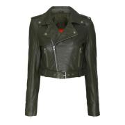 Notyz Croped Biker Jacka 11061 Black, Dam