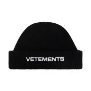 Vetements Mössa med logotyp Black, Unisex