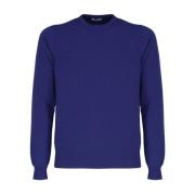 Malo Lätt Crew Neck Tröja Blue, Herr