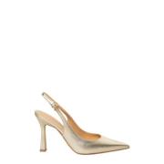 Roberto Festa Mjuk Platina Sandal med Justerbar Vristrem Beige, Dam