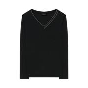 Fabiana Filippi Svart Blus Black, Dam