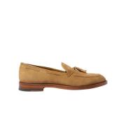 Scarosso Klassiska Tassel Loafers Beige, Herr