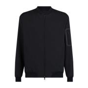 Herno Stilfull zip-through sweatshirt för män Black, Herr