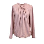 Noor of Sweden Paula Draped Top Pink, Dam