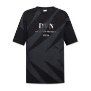 Dries Van Noten Tryckt T-shirt Black, Herr